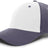 Pacific Headwear Brushed Cotton Twill Hook - And - Loop Adjustable Cap 101C WHITE/GRAPHITE/GRAPHITE OS