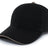 Pacific Headwear Brushed Twill Cap With Sandwich Bill 121C BLACK/KHAKI OS