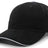 Pacific Headwear Brushed Twill Cap With Sandwich Bill 121C BLACK/WHITE OS