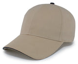 Pacific Headwear Brushed Twill Cap With Sandwich Bill 121C KHAKI/BLACK OS