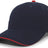 Pacific Headwear Brushed Twill Cap With Sandwich Bill 121C NAVY/RED OS
