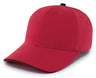 Pacific Headwear Brushed Twill Cap With Sandwich Bill 121C RED/BLACK OS