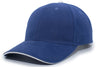 Pacific Headwear Brushed Twill Cap With Sandwich Bill 121C ROYAL/WHITE OS