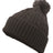 Pacific Headwear Cable Knit Pom - Pom Beanie 643K GRAPHITE OS