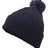 Pacific Headwear Cable Knit Pom - Pom Beanie 643K NAVY OS