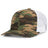 Pacific Headwear Camo Snapback Trucker Cap 108C ARMY/WHITE/ARMY OS
