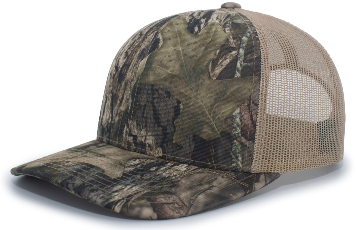 Pacific Headwear Camo Snapback Trucker Cap 108C BUCKHBUC OS