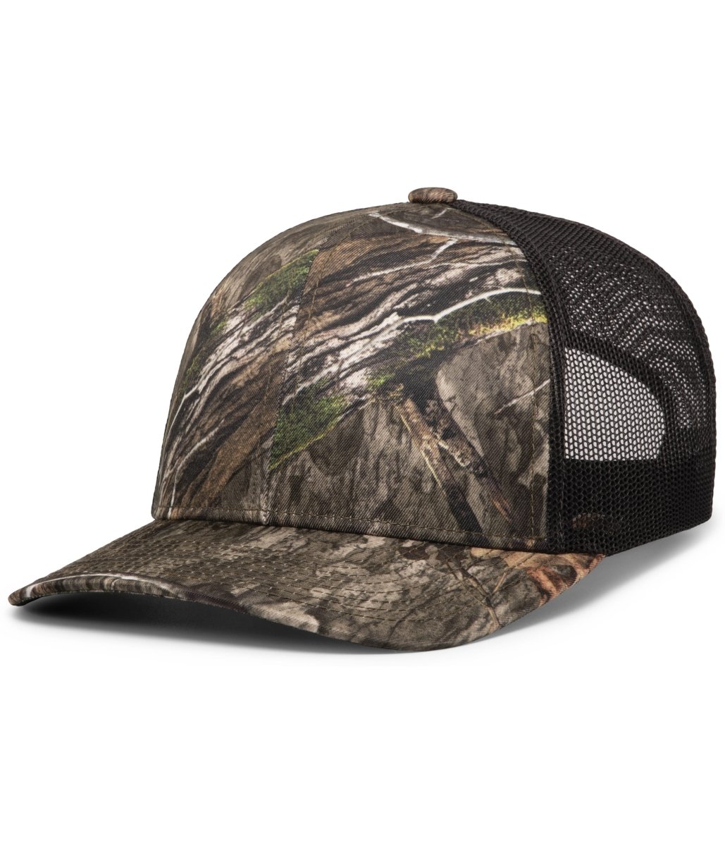 Pacific Headwear Camo Snapback Trucker Cap 108C CT/CL/CT OS