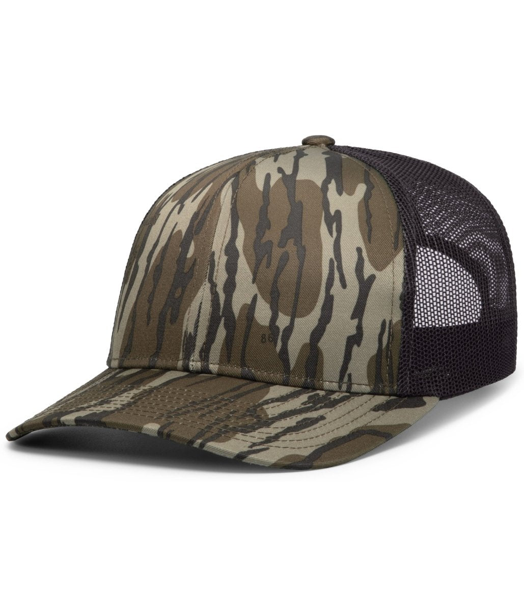 Pacific Headwear Camo Snapback Trucker Cap 108C OB/LC/OB OS