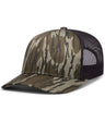 Pacific Headwear Camo Snapback Trucker Cap 108C OB/LC/OB OS