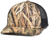 Pacific Headwear Camo Snapback Trucker Cap 108C SHGB/LCC OS
