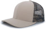 Pacific Headwear Camo Snapback Trucker Cap 108C STONE/BREAK - UP - COUNTRY/STONE OS