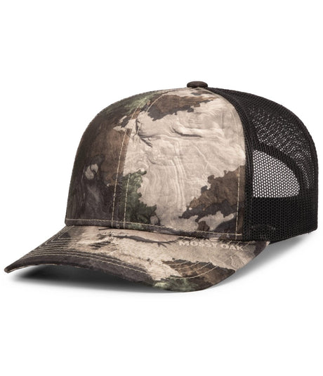 Pacific Headwear Camo Snapback Trucker Cap 108C TG/LC/TG OS