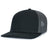 Pacific Headwear Contrast Stitch Trucker PacFlex Snapback Cap - Pacific Headwear P151S BLACK/GRAPHITE/BLACK OS