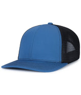 Pacific Headwear Contrast Stitch Trucker PacFlex Snapback Cap - Pacific Headwear P151S OCEAN BLUE/LIGHT CHARCOAL/OCEA OS