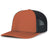 Pacific Headwear Contrast Stitch Trucker PacFlex Snapback Cap - Pacific Headwear P151S RUST/LIGHT CHARCOAL/RUST OS