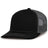 Pacific Headwear Contrast Stitch Trucker Snapback 104S BLACK/GRAPHITE/BLACK OS