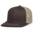 Pacific Headwear Contrast Stitch Trucker Snapback 104S BROWN/KHAKI/BROWN OS