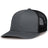 Pacific Headwear Contrast Stitch Trucker Snapback 104S GRAPHITE/BLACK/GRAPHITE OS