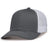 Pacific Headwear Contrast Stitch Trucker Snapback 104S GRAPHITE/WHITE/GRAPHITE OS