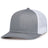 Pacific Headwear Contrast Stitch Trucker Snapback 104S HEATHER GREY/WHITE/HEATHER GRE OS