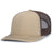 Pacific Headwear Contrast Stitch Trucker Snapback 104S KHAKI/BROWN/KHAKI OS
