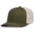 Pacific Headwear Contrast Stitch Trucker Snapback 104S MOSS GREEN/BEIGE/MOSS GREEN OS
