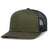 Pacific Headwear Contrast Stitch Trucker Snapback 104S MOSS/LT CHARCOAL/MOSS OS