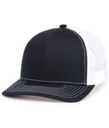 Pacific Headwear Contrast Stitch Trucker Snapback 104S NAVY/WHITE/NAVY OS