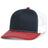 Pacific Headwear Contrast Stitch Trucker Snapback 104S NAVY/WHITE/RED OS