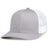 Pacific Headwear Contrast Stitch Trucker Snapback 104S SILVER/WHITE/SILVER OS