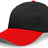Pacific Headwear Coolport™ Mesh Hook - And - Loop Adjustable Cap - Pacific Headwear 805M BLACK/RED YTH