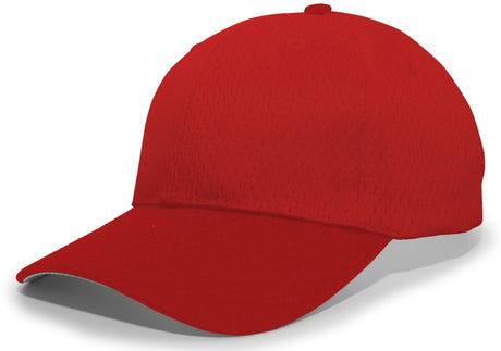 Pacific Headwear Coolport™ Mesh Hook - And - Loop Adjustable Cap - Pacific Headwear 805M CARDINAL YTH