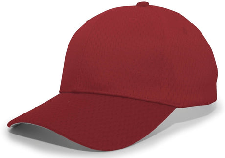 Pacific Headwear Coolport™ Mesh Hook - And - Loop Adjustable Cap - Pacific Headwear 805M MAROON YTH
