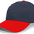 Pacific Headwear Coolport™ Mesh Hook - And - Loop Adjustable Cap - Pacific Headwear 805M NAVY/RED YTH