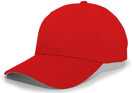 Pacific Headwear Coolport™ Mesh Hook - And - Loop Adjustable Cap - Pacific Headwear 805M RED YTH