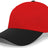 Pacific Headwear Coolport™ Mesh Hook - And - Loop Adjustable Cap - Pacific Headwear 805M RED/BLACK YTH