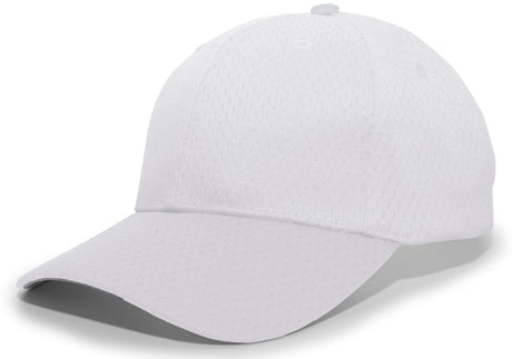 Pacific Headwear Coolport™ Mesh Hook - And - Loop Adjustable Cap - Pacific Headwear 805M SILVER YTH