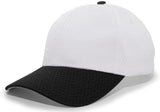 Pacific Headwear Coolport™ Mesh Hook - And - Loop Adjustable Cap - Pacific Headwear 805M SILVER/BLACK OS