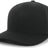 Pacific Headwear Cotton - Poly Hook - And - Loop Adjustable Cap 302C BLACK YTH