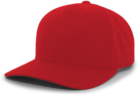 Pacific Headwear Cotton - Poly Hook - And - Loop Adjustable Cap 302C CARDINAL YTH