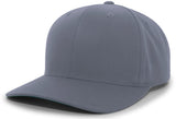 Pacific Headwear Cotton - Poly Hook - And - Loop Adjustable Cap 302C GRAPHITE YTH