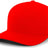 Pacific Headwear Cotton - Poly Hook - And - Loop Adjustable Cap 302C RED YTH