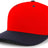 Pacific Headwear Cotton - Poly Hook - And - Loop Adjustable Cap 302C RED/NAVY YTH