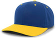 Pacific Headwear Cotton - Poly Hook - And - Loop Adjustable Cap 302C ROYAL/GOLD OS