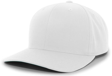 Pacific Headwear Cotton - Poly Hook - And - Loop Adjustable Cap 302C WHITE YTH