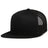 Pacific Headwear D - SERIES 5 - PANEL TRUCKER SNAPBACK CAP 4D7 BLACK OS