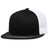 Pacific Headwear D - SERIES 5 - PANEL TRUCKER SNAPBACK CAP 4D7 BLACK/WHITE/BLACK OS