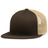 Pacific Headwear D - SERIES 5 - PANEL TRUCKER SNAPBACK CAP 4D7 BROWN/KHAKI/BROWN OS