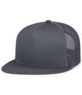 Pacific Headwear D - SERIES 5 - PANEL TRUCKER SNAPBACK CAP 4D7 GRAPHITE OS